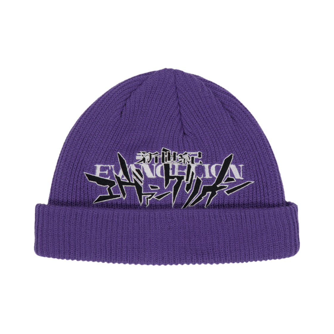 MG2EFMAB30BPP Mahagrid x Evangelion Eva Logo Beanie Purple