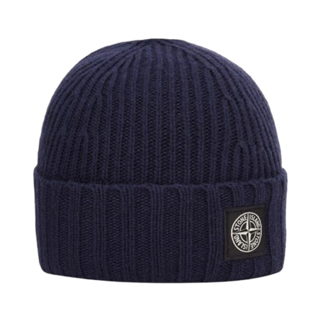 (키즈) 스톤 아일랜드 N03Z3 립드 울 캐시미어 비니 네이비 블루 - 23FW((Kids) Stone Island N03Z3 Ribbed Wool Cashmere Beanie Navy Blue - 23FW) - 1