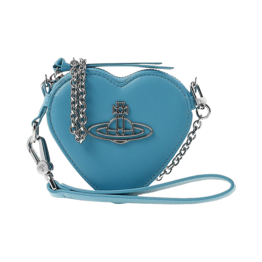 Vivienne Westwood Nappa Heart Wristlet Blue