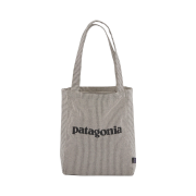 Patagonia Recycled Market Tote Bag Fitz Roy Icon Farrier Stripe Forge Grey