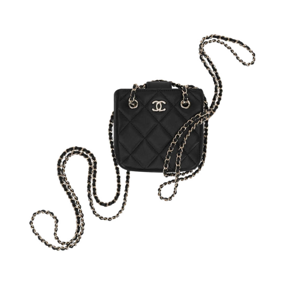 AP2547-B07212-94305 Chanel Clutch with Chain Lambskin & Gold Black - #3