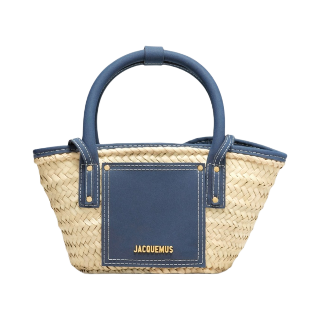 자크뮈스 르 쁘띠 파니에 솔리 미니 비치 바스켓 백 다크 네이비(Jacquemus Le Petit Panier Soli Mini Beach Basket Bag Dark Navy) - 1