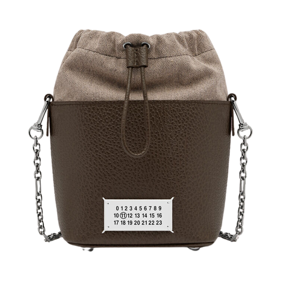 S61WG0035P4348T2147 Maison Margiela 5AC Small Bucket Bag Brown
