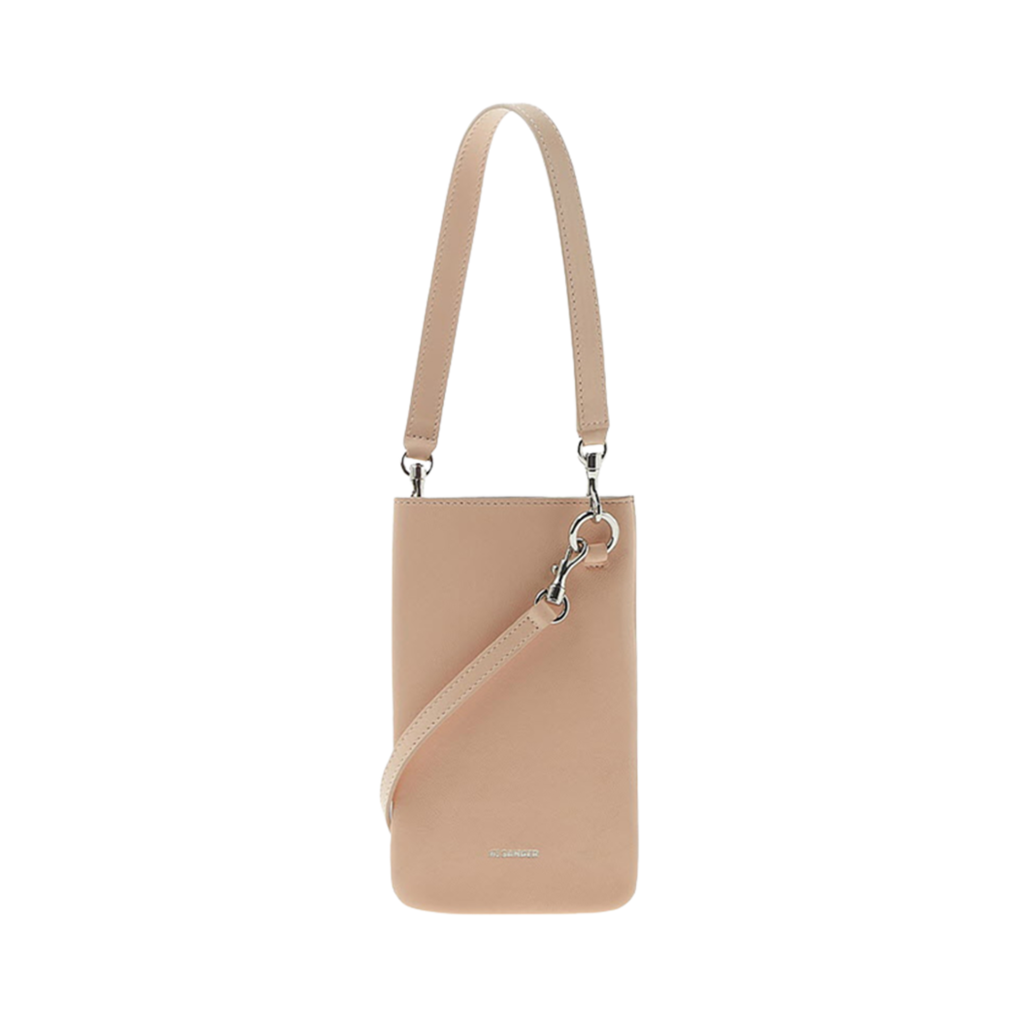 JSWU856671-WUB01046N-685 Jil Sander Logo Small Shoulder Bag Pink