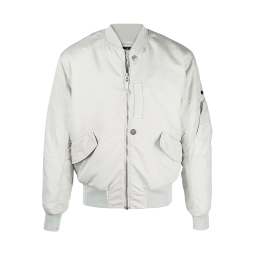 Stone Island Shadow Project 40706 Hollowcore Poly Light Garment Dyed Bomber Jacket Pearl Gray - 21FW
