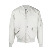 Stone Island Shadow Project 40706 Hollowcore Poly Light Garment Dyed Bomber Jacket Pearl Gray - 21FW