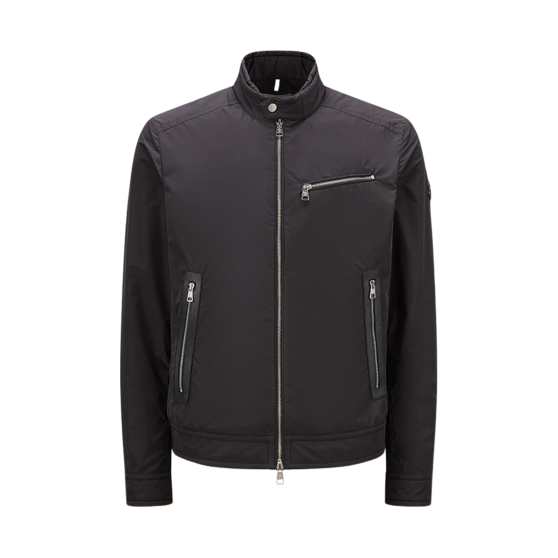 J1-091-1A00160-549MF-999 Moncler Drome Biker Jacket Black - 24SS