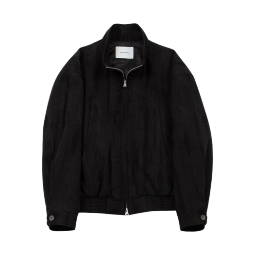 SE24JC04BK Surface Edition Jaquard Bomber Jacket Black
