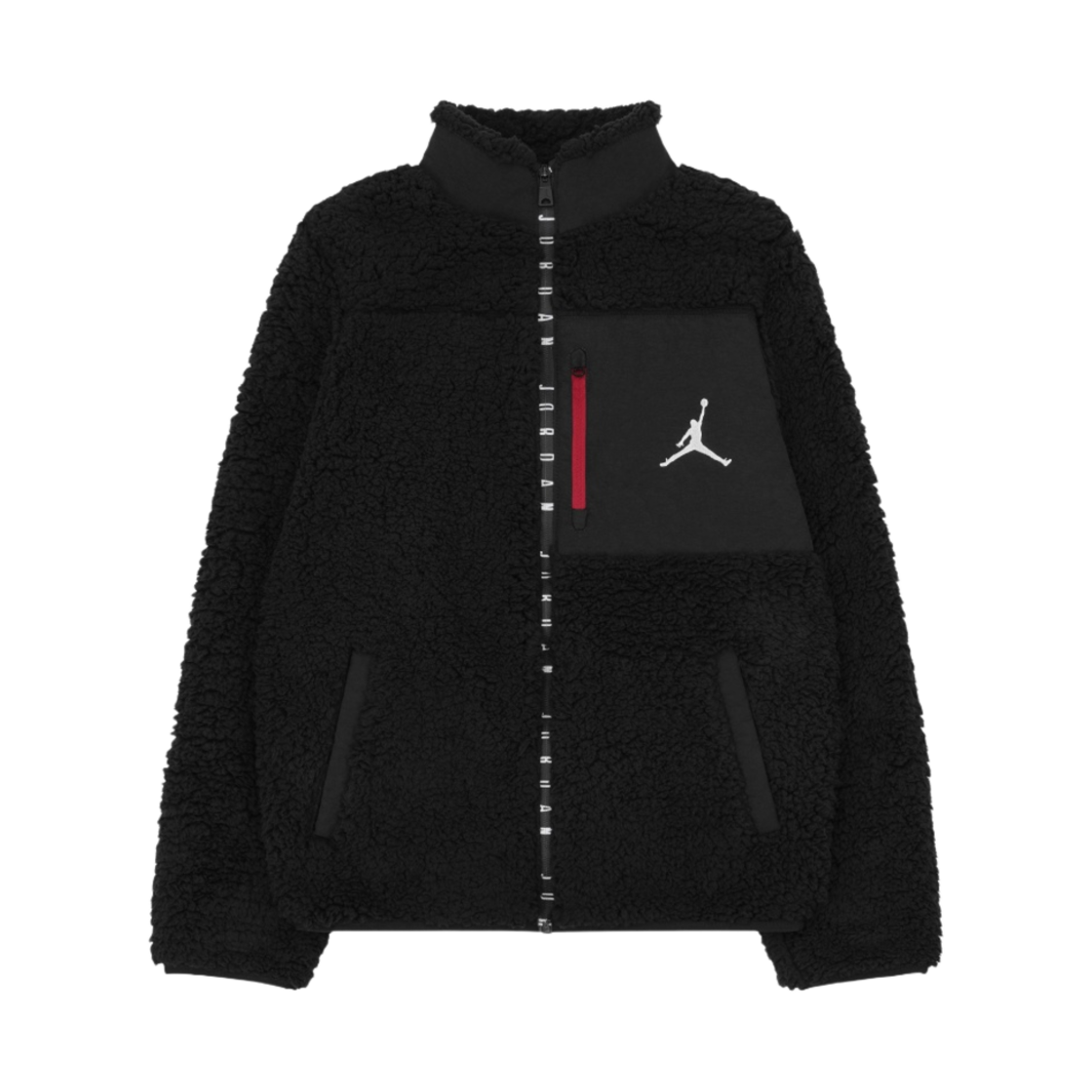 DO3646-010 (Kids) Jordan Sherpa Fleece Full Zip Jacket Black