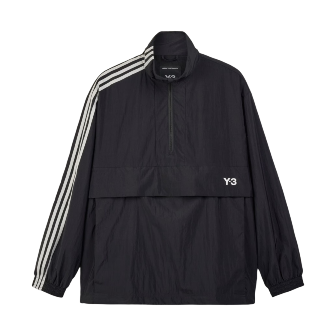 JD9796 Y-3 3S Nylon Shell Half-Zip Jacket Black