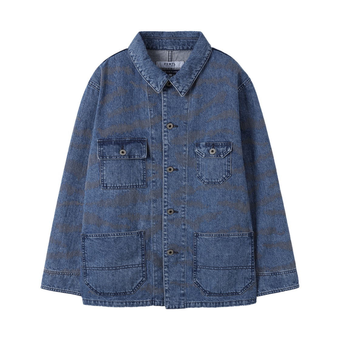 SVUAM25302INX Series Tiger Sashiko Coverall Jacket Indigo