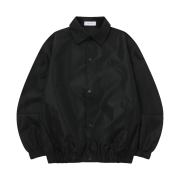 MUCENT Signature Main Symbol Coach Jacket Black (Black Logo)