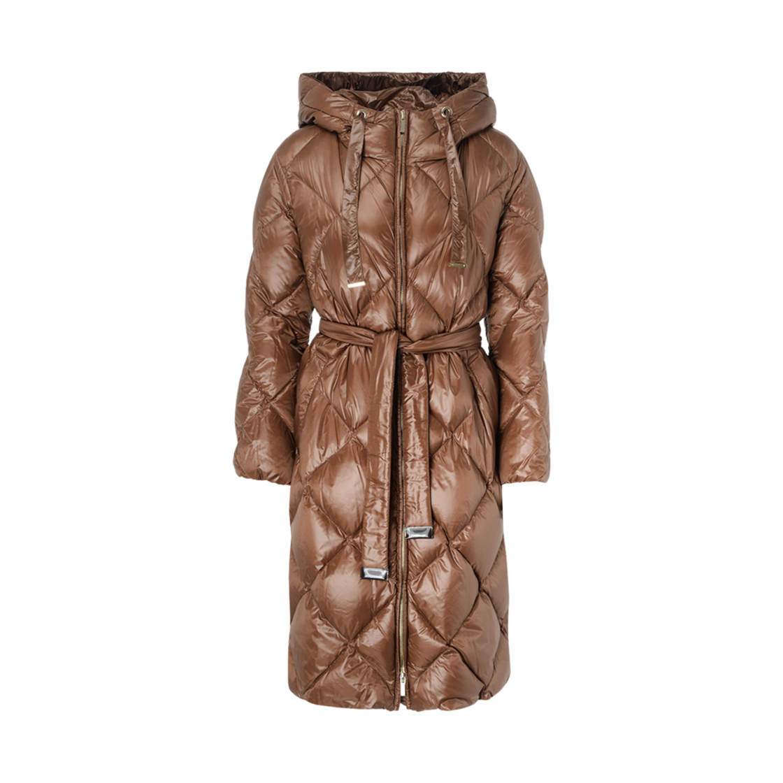 (W) 막스마라 더 큐브 안나 롱 파카 브라운((W) Max Mara The Cube Anna Long Parka Brown)