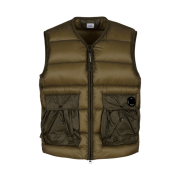C.P. Company D.D. Shell Down Vest Butternut Brown - 23FW