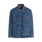 Martine Rose Oversized Denim Jacket Blue