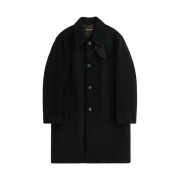 Our Legacy Black Slyly Herringbone Car Coat