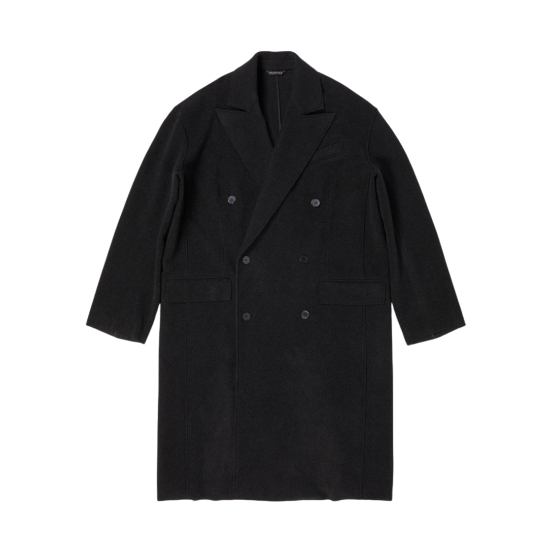 (W) 발렌시아가 로우 엣지 코트 앤트러사이트((W) Balenciaga Raw Edge Coat Anthracite) - 1