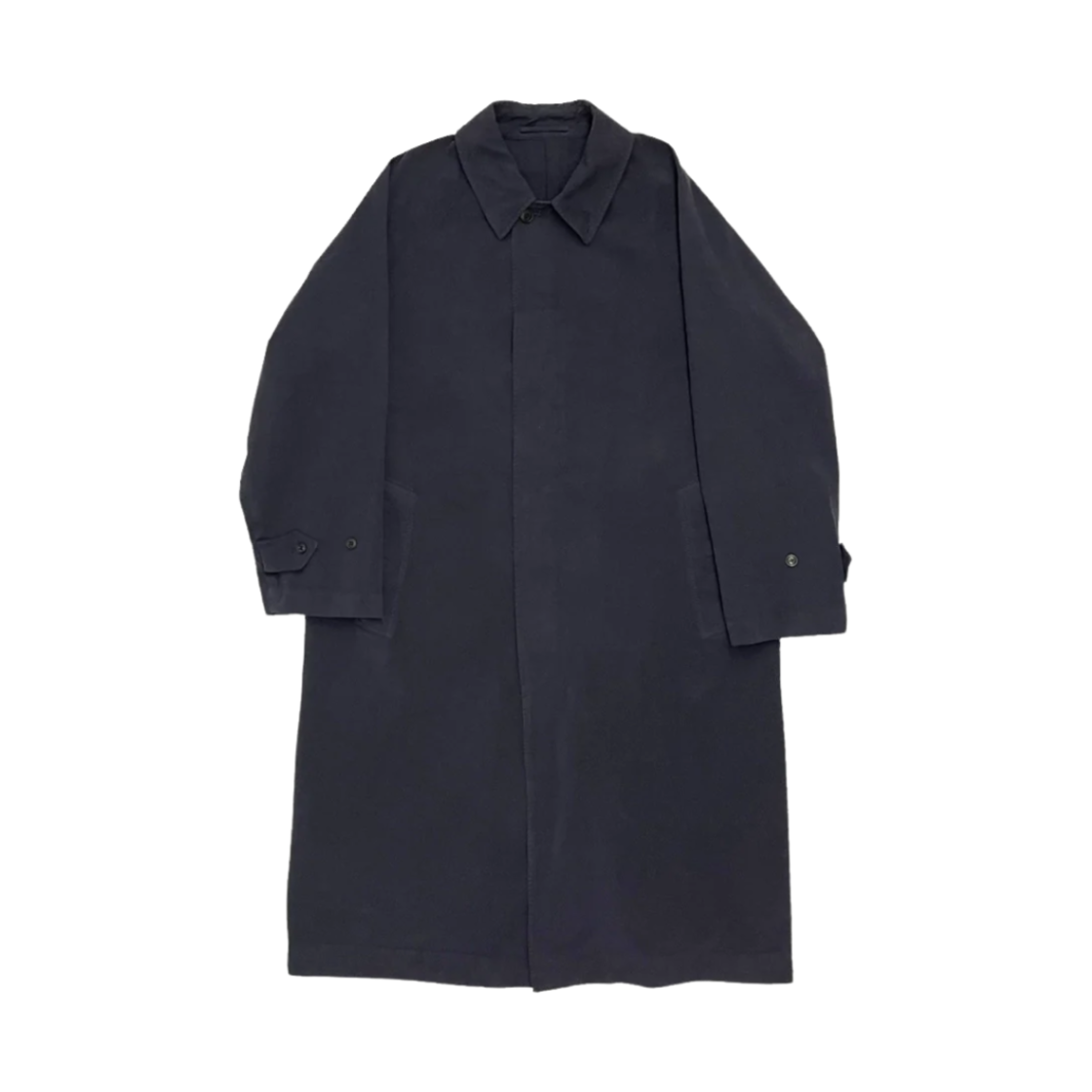 코모리 프로덕트 다이드 발 칼라 코트 네이비 - 24AW(Comoli Product Dyed Bal Collar Coat Navy - 24AW)