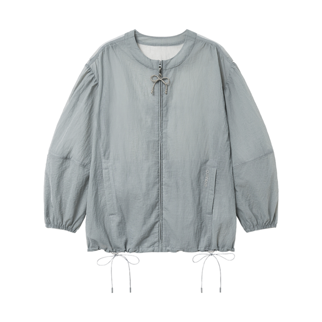 커렌트 퍼프 슬리브 오버 자켓 그레이(Current Puff Sleeve Over Jacket Gray)