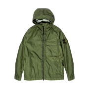 Stone Island 40223 Membrana 3L TC Garment Dyed Hooded Jacket Olive Green - 22S