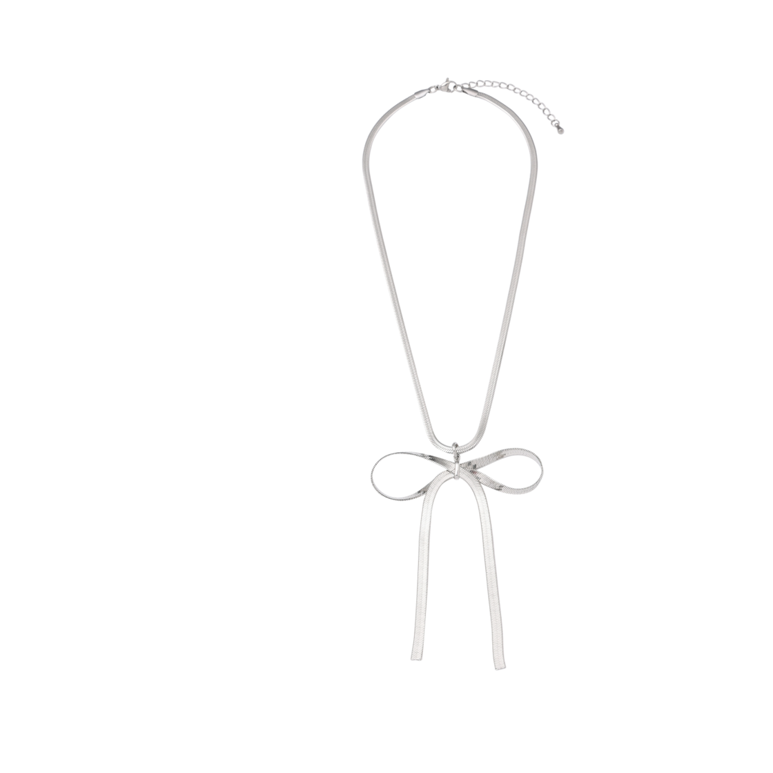 포어필 빅 리본 팬던트 네크리스(For Appeal Big Ribbon Pendant Necklace)