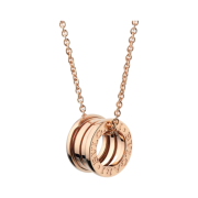 Bulgari B.Zero1 Necklace Small Round Pendant Rose Gold