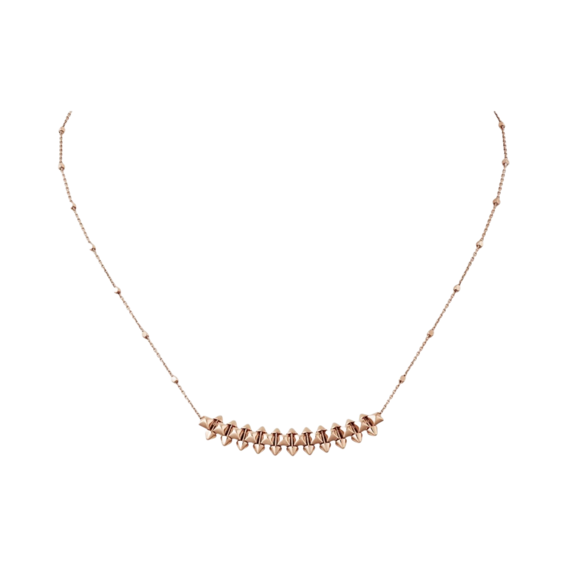 (W) 까르띠에 클래쉬 네클리스 미디움 로즈 골드((W) Cartier Clash Necklace Medium Rose Gold) - 1