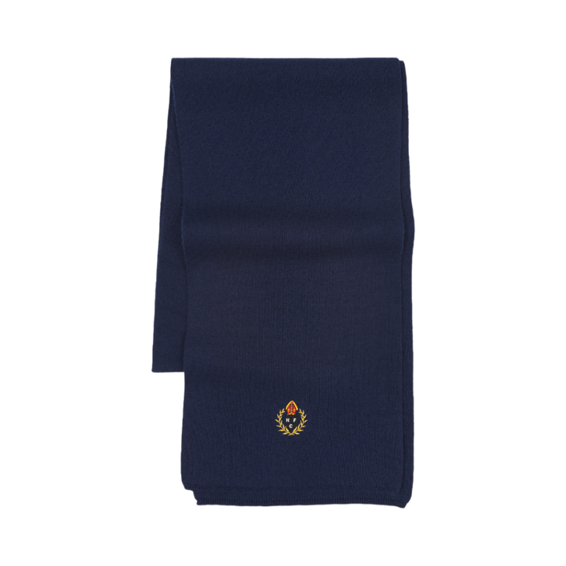 - Heritage Floss Crest Wool Muffler Navy
