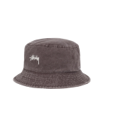 Stussy Washed Stock Bucket Hat Brown