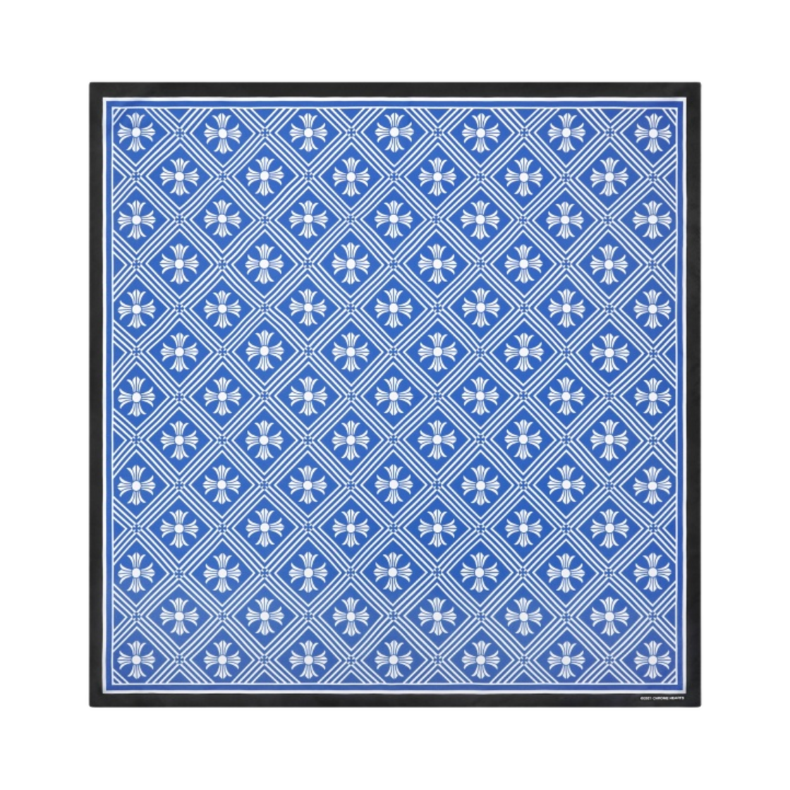 크롬하츠 실크 스카프 블루(Chrome Hearts Silk Scarf Blue)