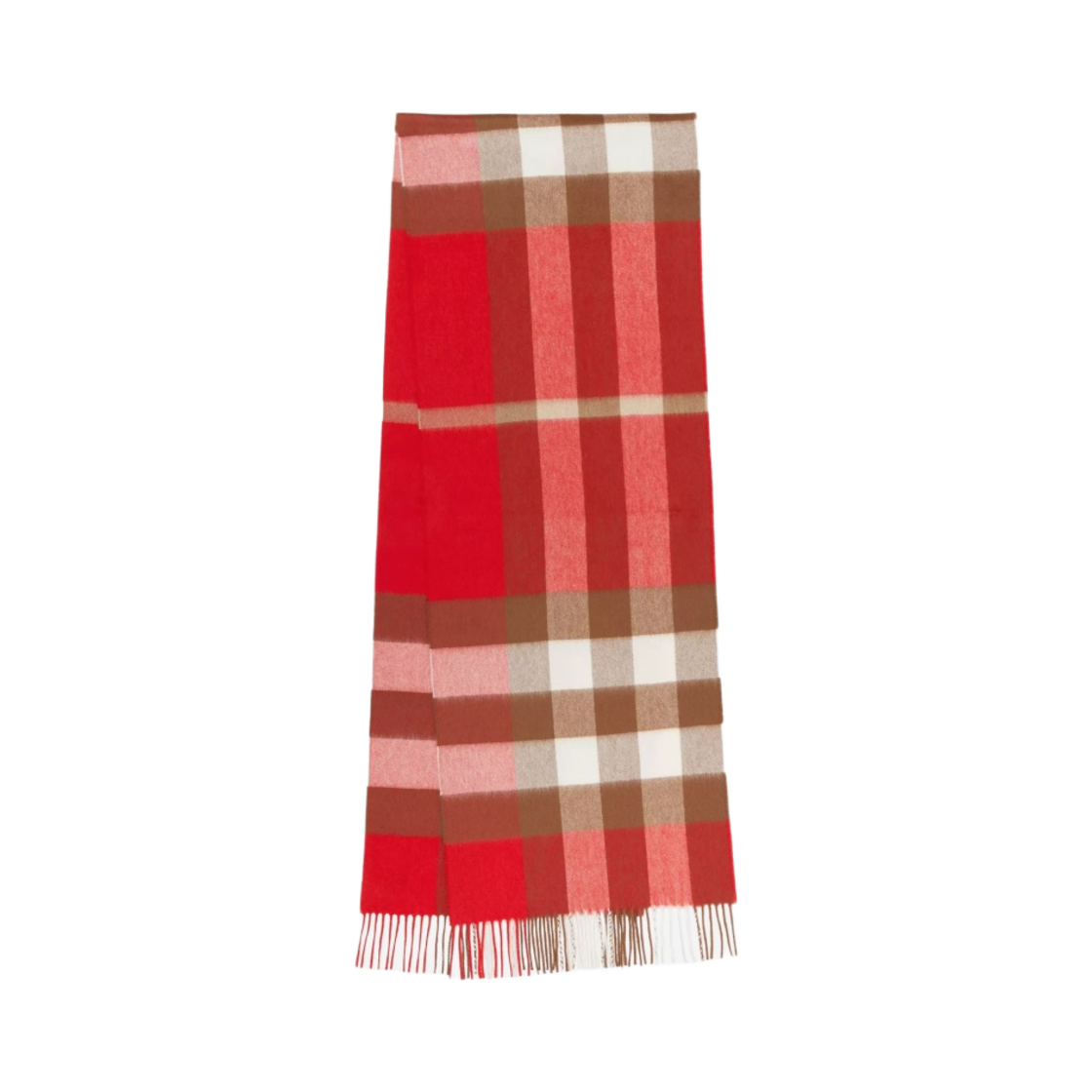 버버리 체크 캐시미어 머플러 브라이트 레드(Burberry Check Cashmere Muffler Bright Red) - 1