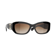 Chanel Rectangle Sunglasses Acetate & Black International Fit