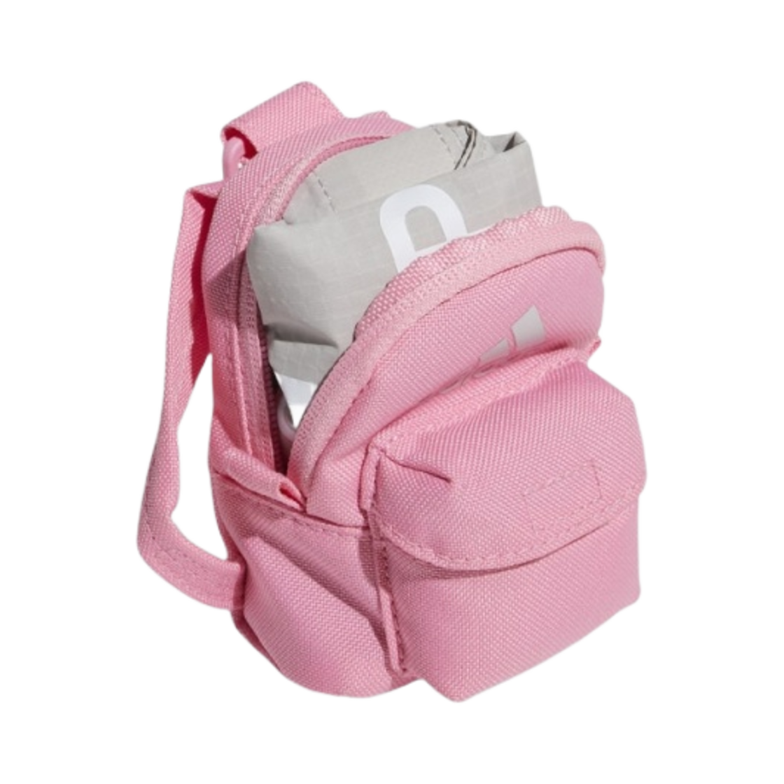 아디다스 패커블 백 키링 블리스 핑크 라이트 솔리드 그레이(Adidas Packable Bag Keyring Bliss Pink Light Solid Grey) - 4