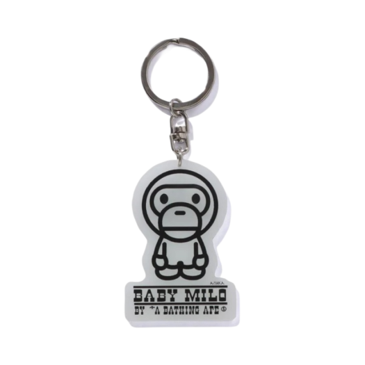 - BAPE Glow In The Dark Baby Milo Keychain White Green