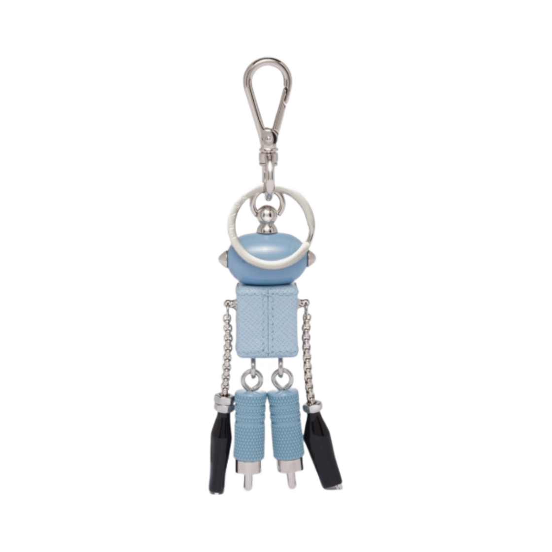 프라다 사피아노 레더 로봇 키체인 트릭 라이트 블루(Prada Saffiano Leather Robot Keychain Trick Light Blue) - 2