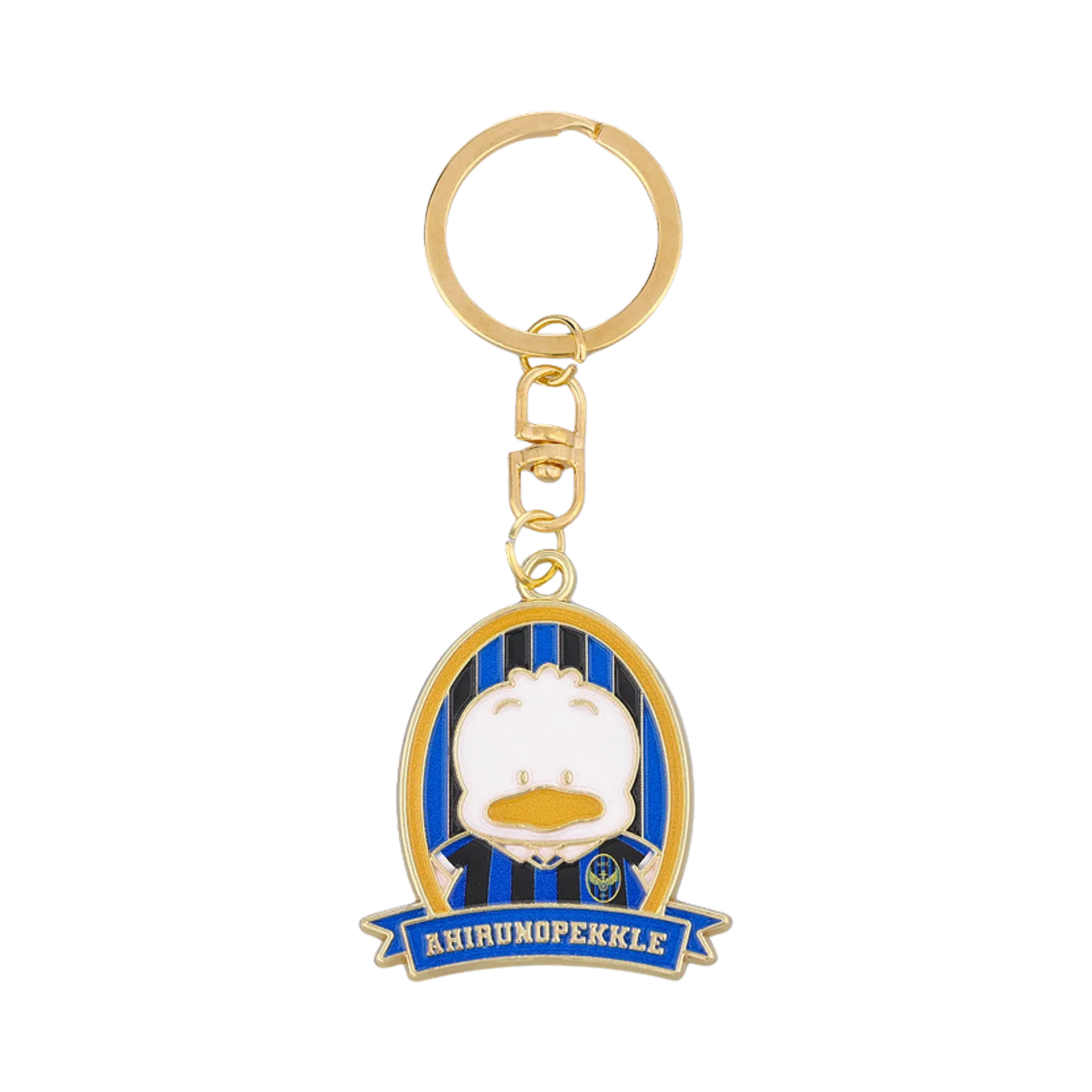 K 리그 x 산리오 캐릭터즈 2025 메탈 키링 아히루노페클 인천 유나이티드 FC 블루(K League x Sanrio Characters 2025 Metal Keyring Ahiru No Pekkle Incheon United FC Blue)