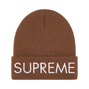 Supreme Capital Beanie Dark Brown - 22FW
