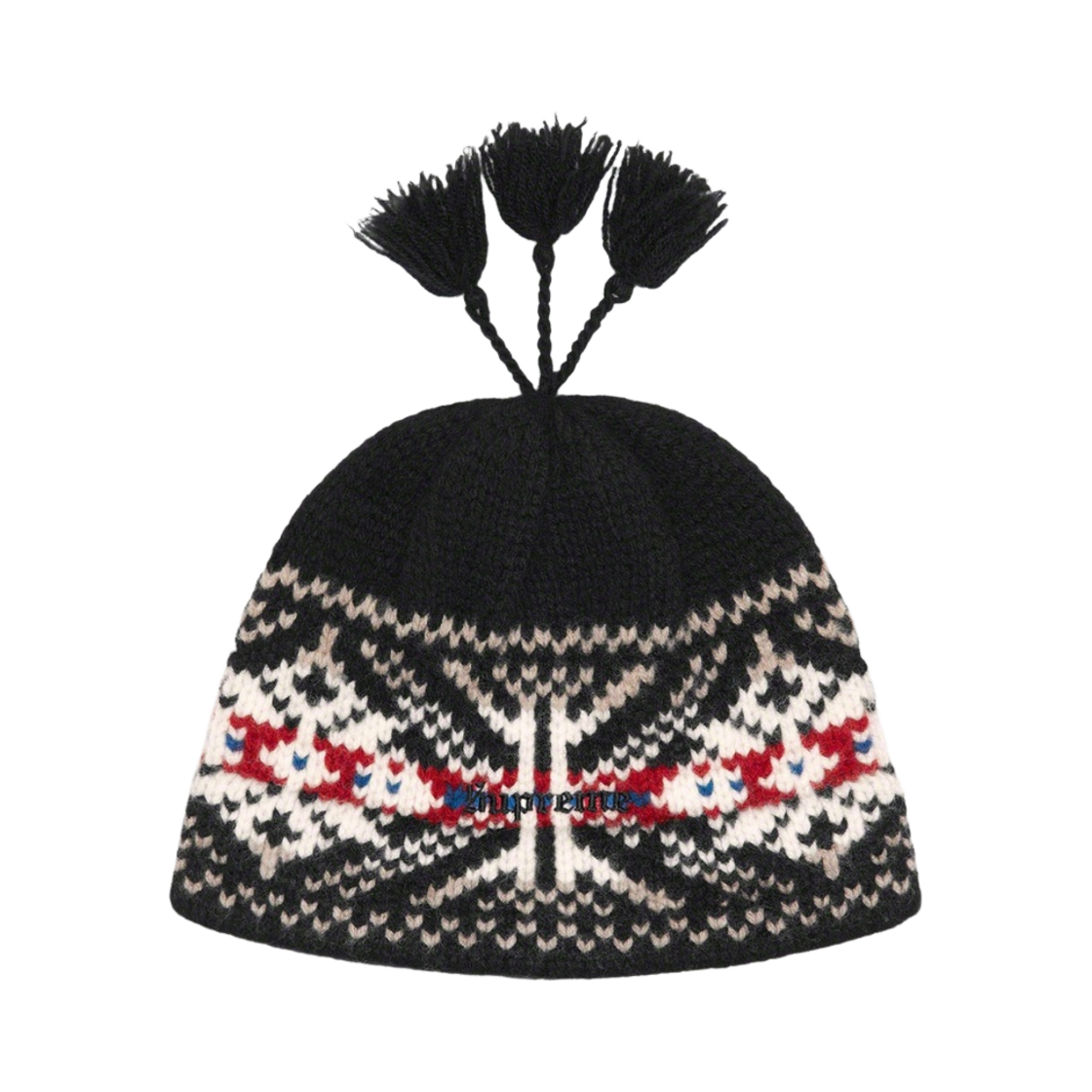 슈프림 태슬 비니 블랙 - 22FW(Supreme Tassel Beanie Black - 22FW) - 1