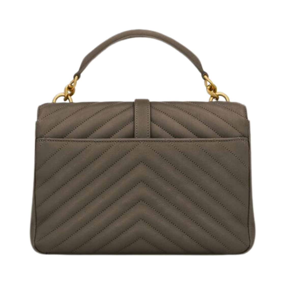 생로랑 컬리지 미디움 퀼티드 레더 라이트 머스크(Saint Laurent College Medium In Quilted Leather Light Musk) - 2