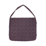 Emis Leopard Corduroy Eco Bag Reddish Brown Purple