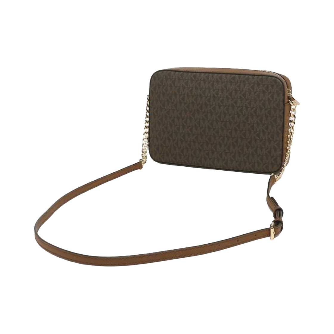 마이클 코어스 제트 세트 라지 프린티트 로고 크로스바디 백 브라운(Michael Kors Jet Set Large Printed Logo Crossbody Bag Brown) - 4