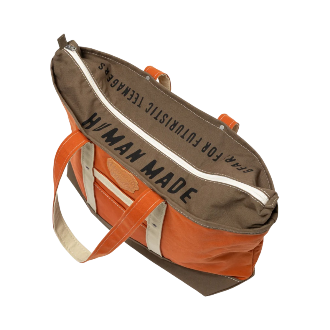 휴먼 메이드 캔버스 토트백 라지 오렌지(Human Made Canvas Tote Bag Large Orange) - 3