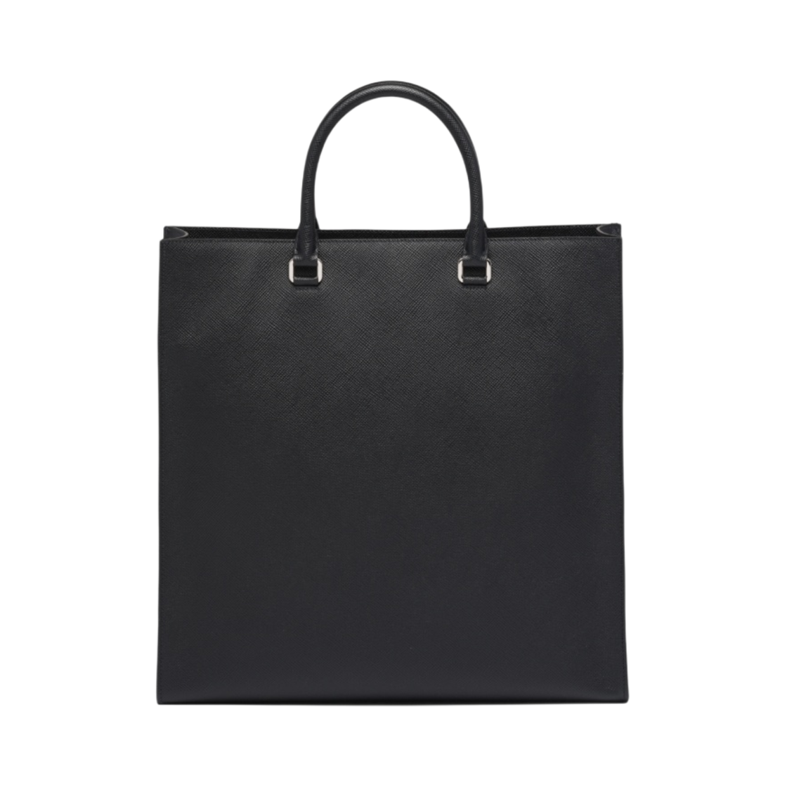 프라다 사피아노 레더 엠보스 로고 토트백 블랙(Prada Saffiano Leather Embossed Logo Tote Bag Black) - 2