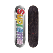 Supreme Bling Box Logo Skateboard Deck Platinum - 22SS