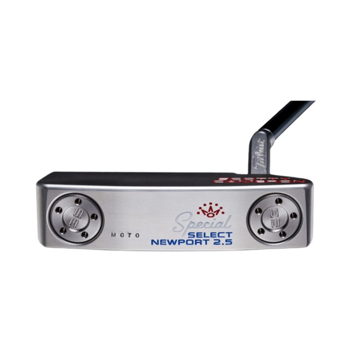 타이틀리스트 스카티 카메론 스페셜 셀렉트 뉴포트 모토 스타즈 & 스트라이프 헤드커버 그레이 마타도르 그립 퍼터 34.5인치 레드 화이트 블루 실버(Titleist Scotty Cameron Special Select Newport Moto Stars & Stripes Headcover Gray Matador Grip Putter 34.5-Inch Red White Blue Silver) - 2