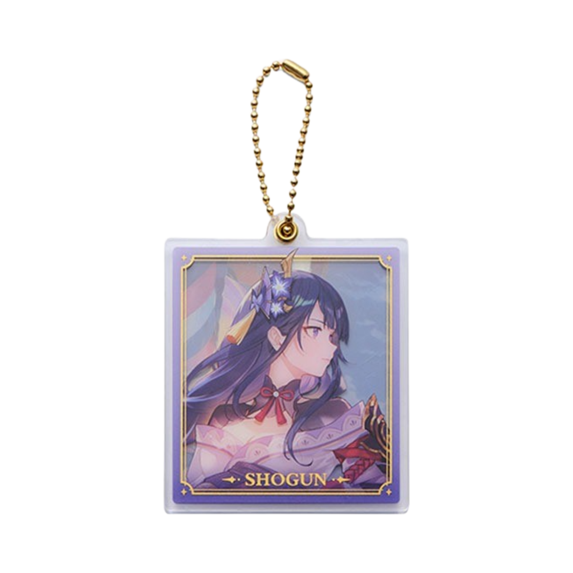 원신 사각 더블 아크릴 키링 라이덴 쇼군