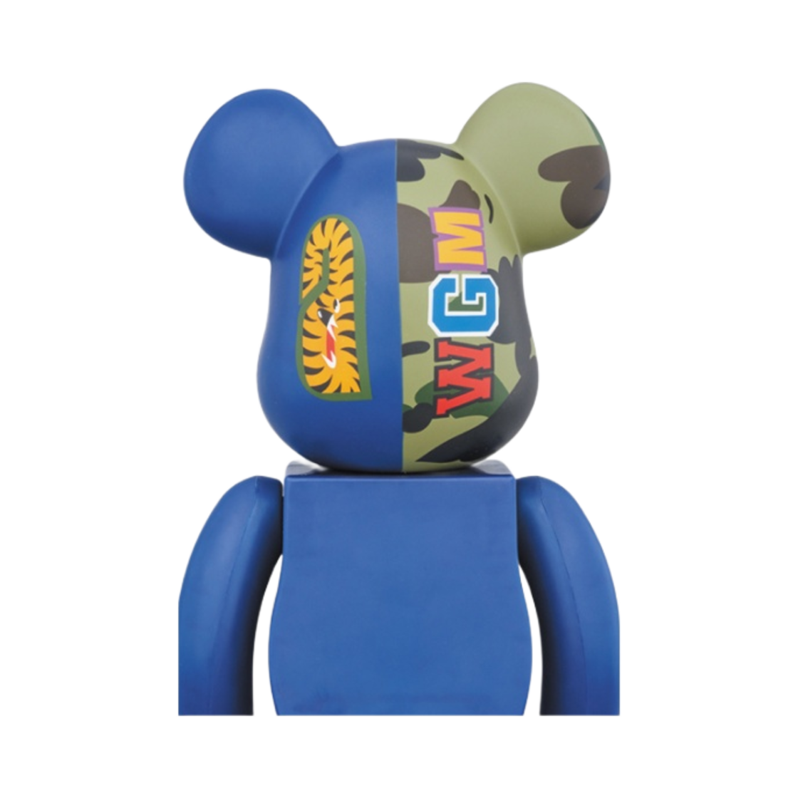 베어브릭 x 베이프 퍼스트 카모 샤크 100% 네이비(Bearbrick x BAPE 1st Camo Shark 100% Navy) - 2