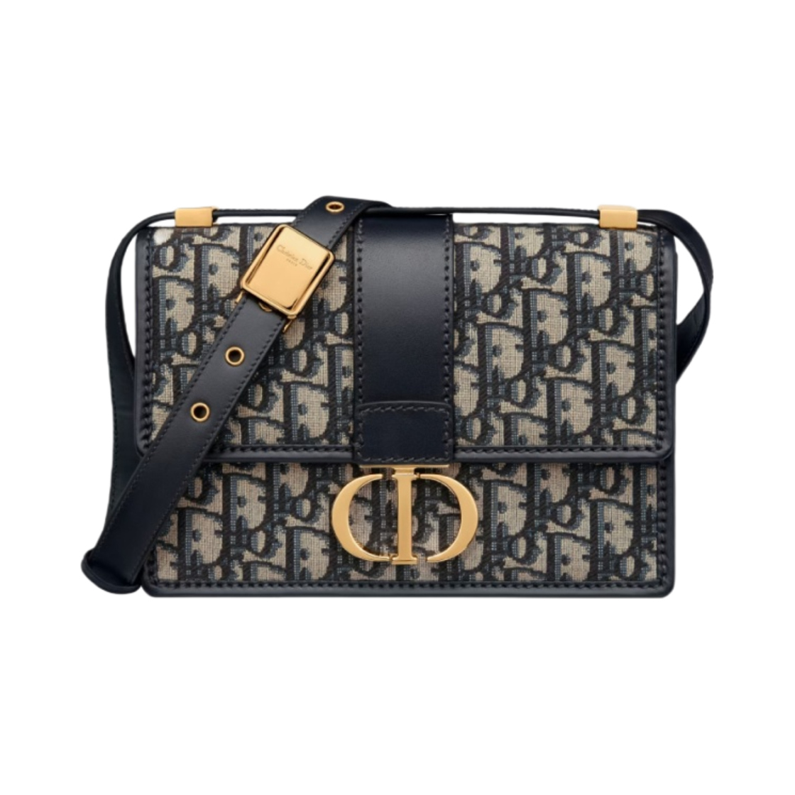 M9234UTZQ-M928 Dior Small 30 Montaigne Bag Dior Oblique Jacquard Blue