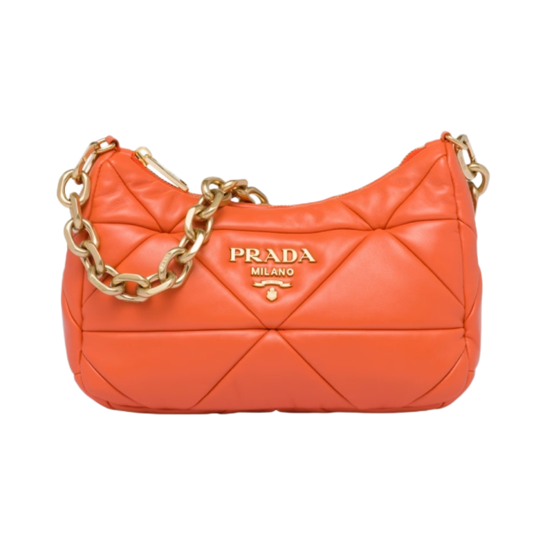 프라다 시스템 나파 레더 패치워크 백 오렌지(Prada System Nappa Leather Patchwork Bag Orange) - 1