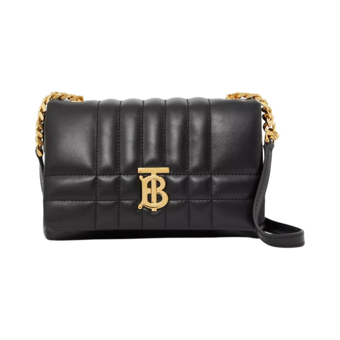 버버리 미니 퀼티드 램스킨 롤라 사첼백 블랙(Burberry Mini Quilted Lambskin Lola Satchel Bag Black) - 1